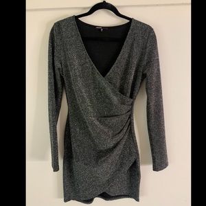 Love Culture / Size Large / Silver and Black shimmery Dress